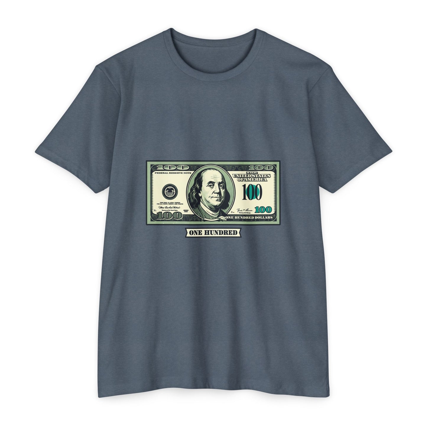 100 Dollar Bill Graphic T-Shirt — Money Print Tee