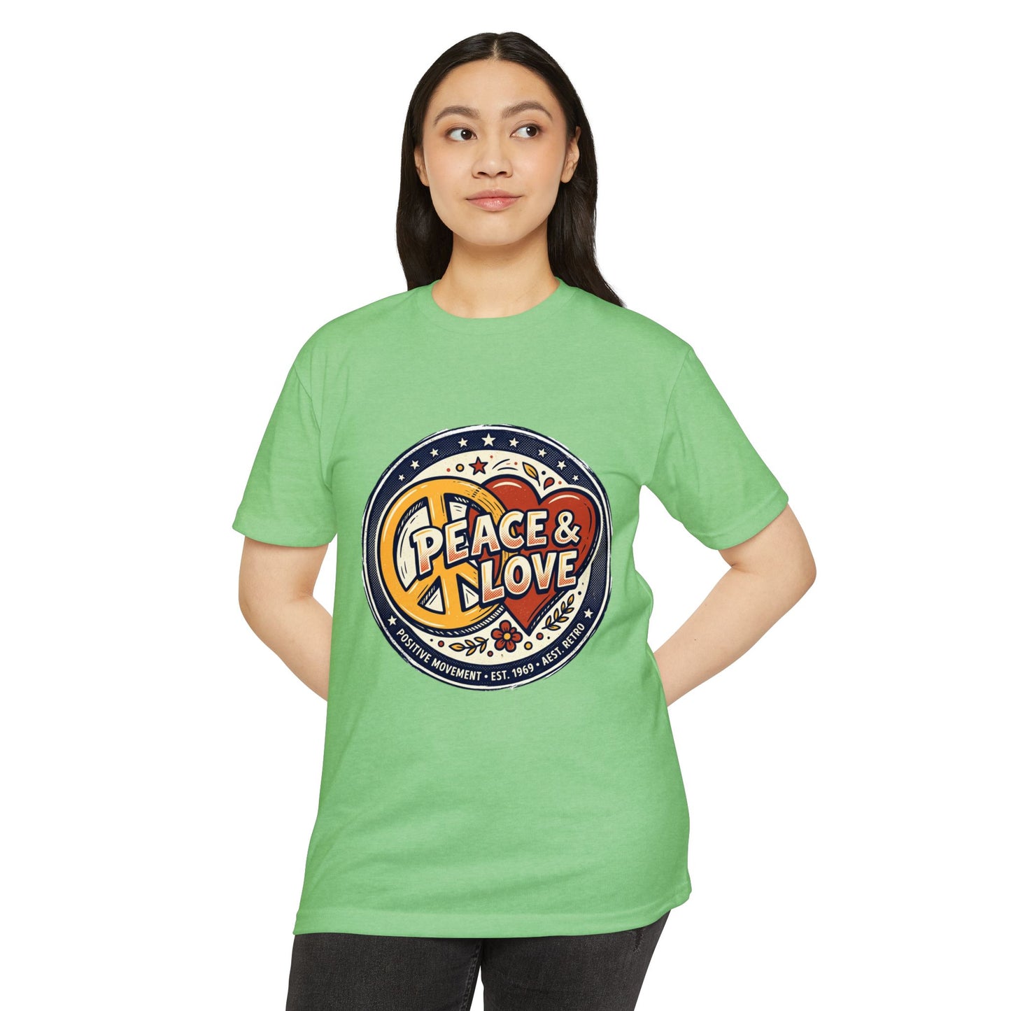 Peace & Love Retro Peace Sign T-Shirt