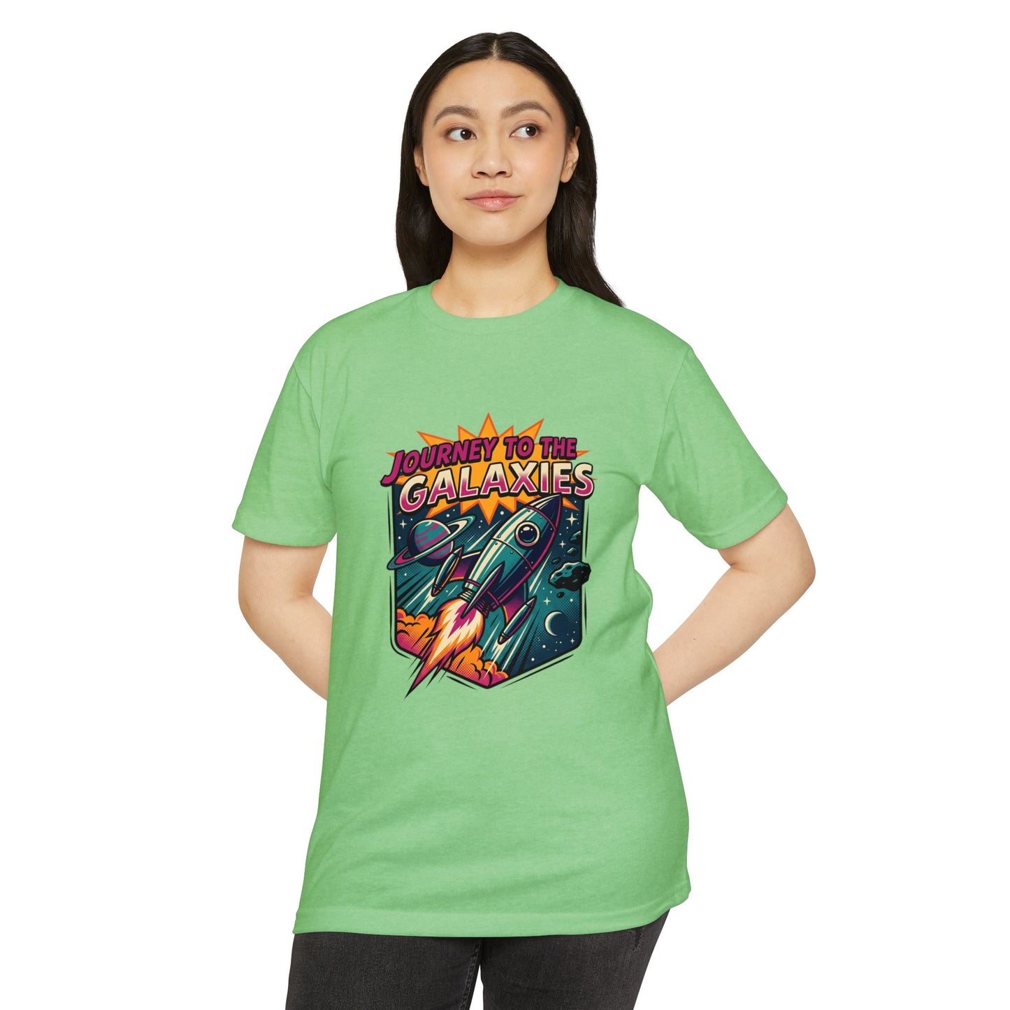 Journey to the Galaxies T-Shirt — Retro Rocket Space Tee