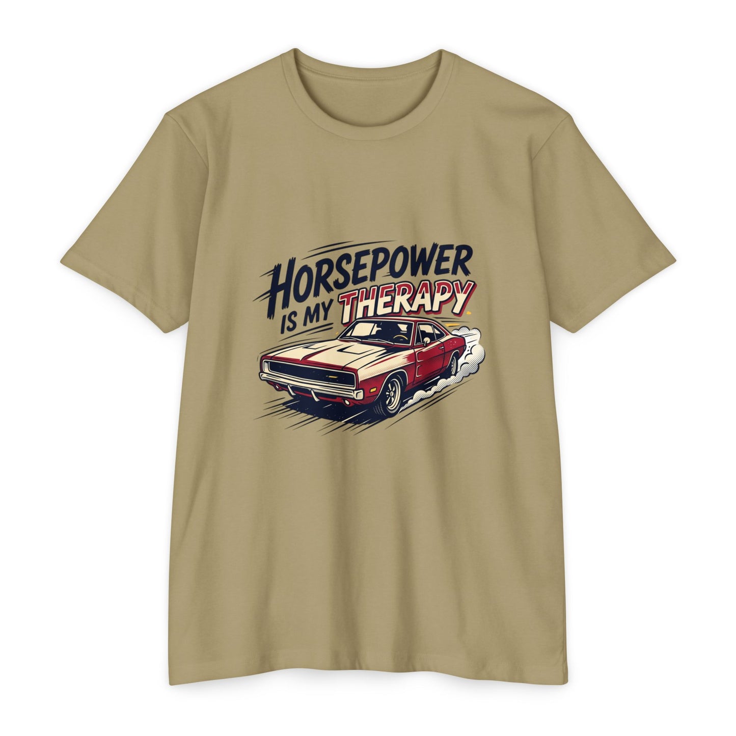 Horsepower Is My Therapy T-Shirt — Racing & Car Enthusiast Tee