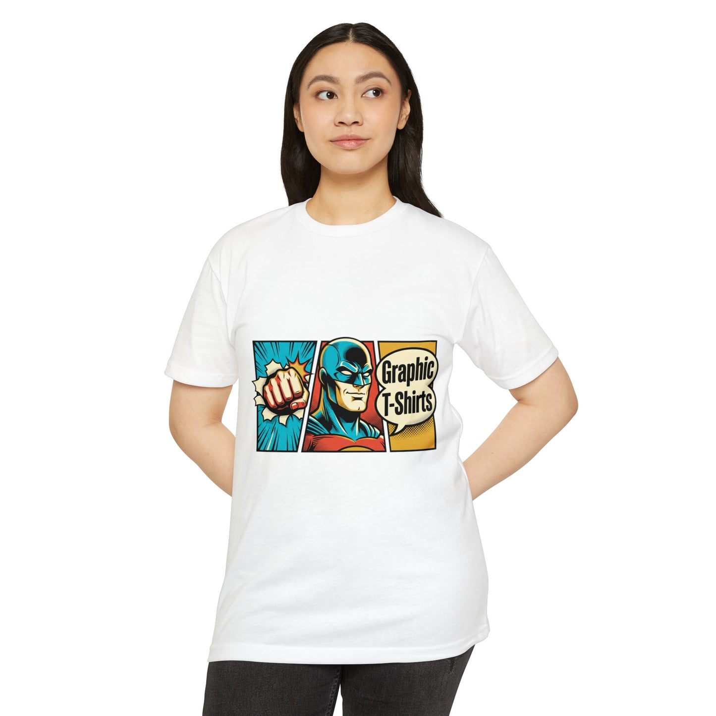 Retro Comic Superhero T-Shirt — Pop Art Graphic Tee