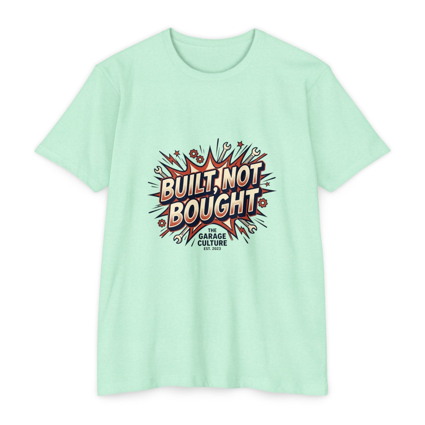 Built Not Bought Retro Garage Culture T-Shirt