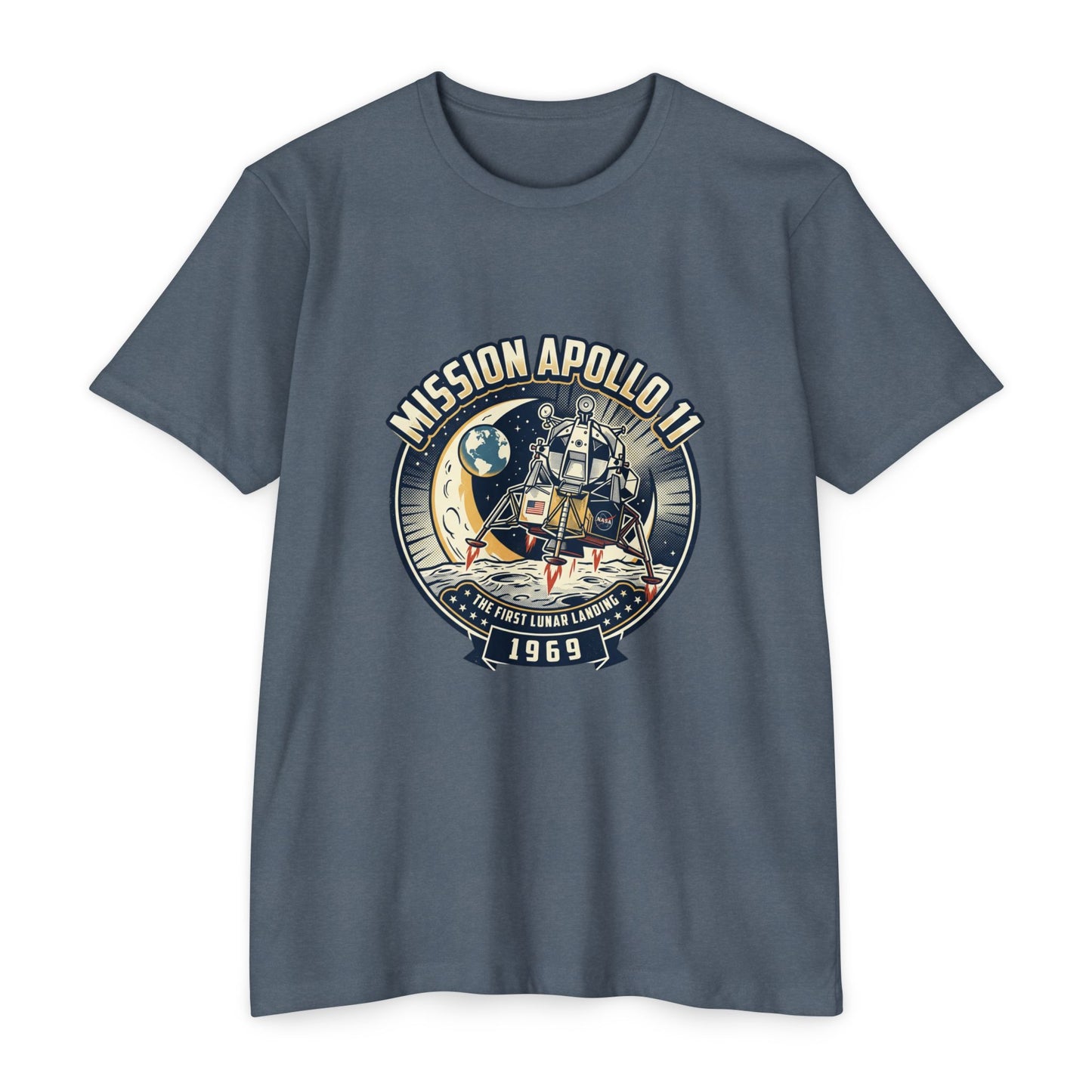 Apollo 11 Moon Landing T-Shirt — Mission Apollo 11 1969 Lunar Module Retro Tee