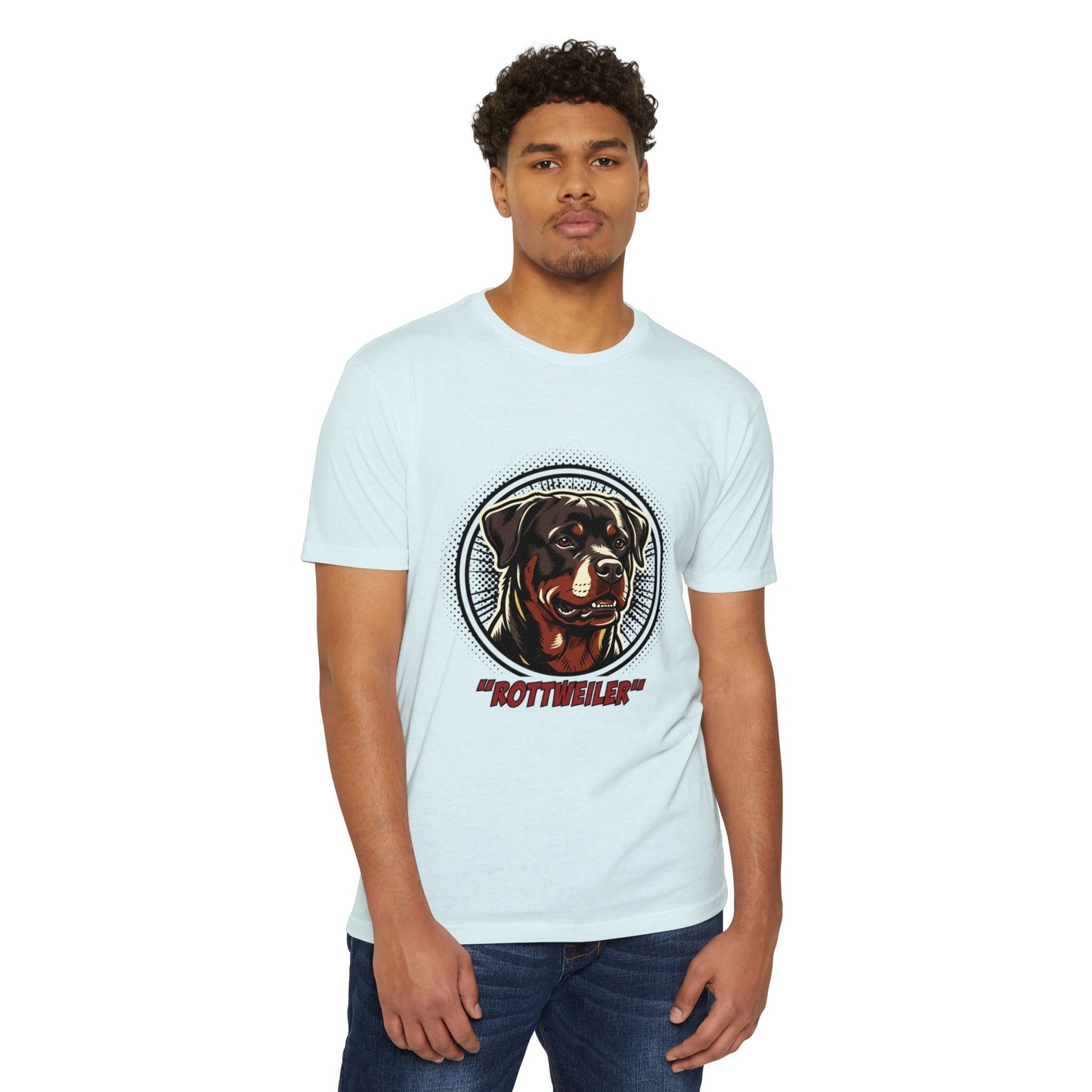 Rottweiler Vintage Portrait T-Shirt — Retro Dog Graphic Tee