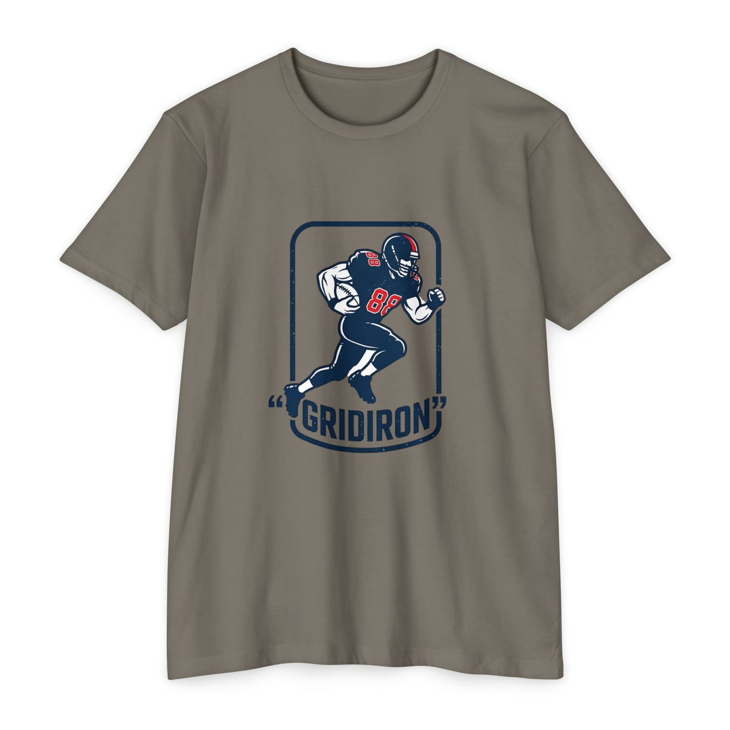 Gridiron Football Player T-Shirt — Retro Helmet Design