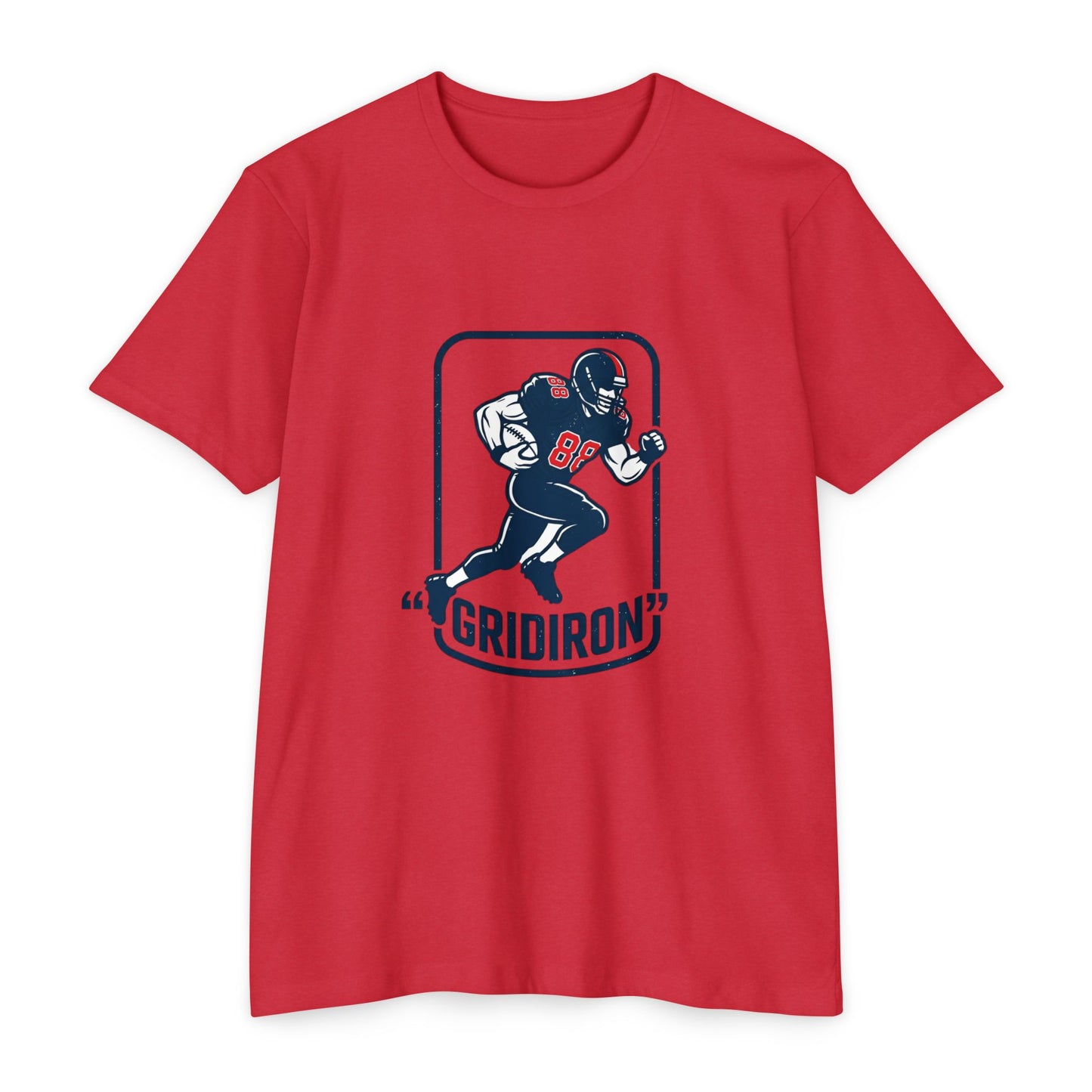 Gridiron Football Player T-Shirt — Retro Helmet Design
