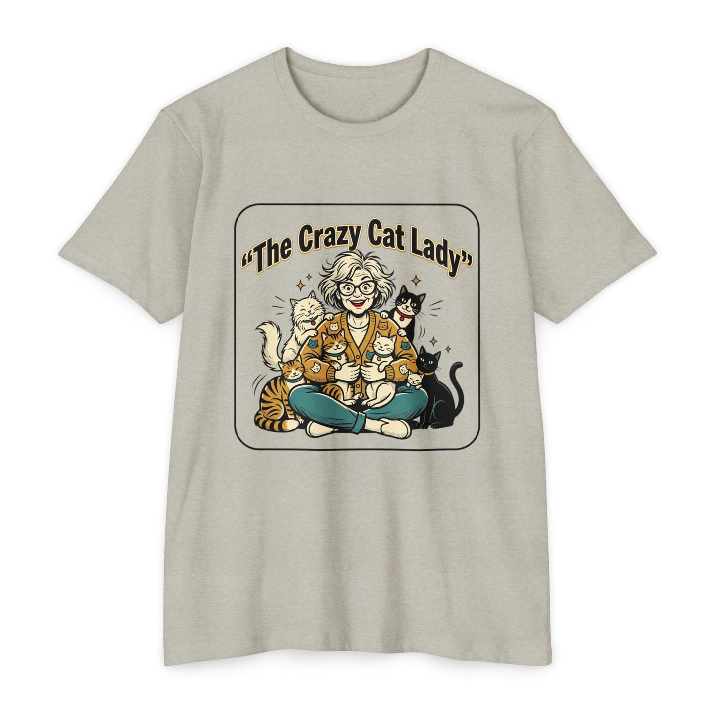 Crazy Cat Lady Retro Cat Mom T-Shirt