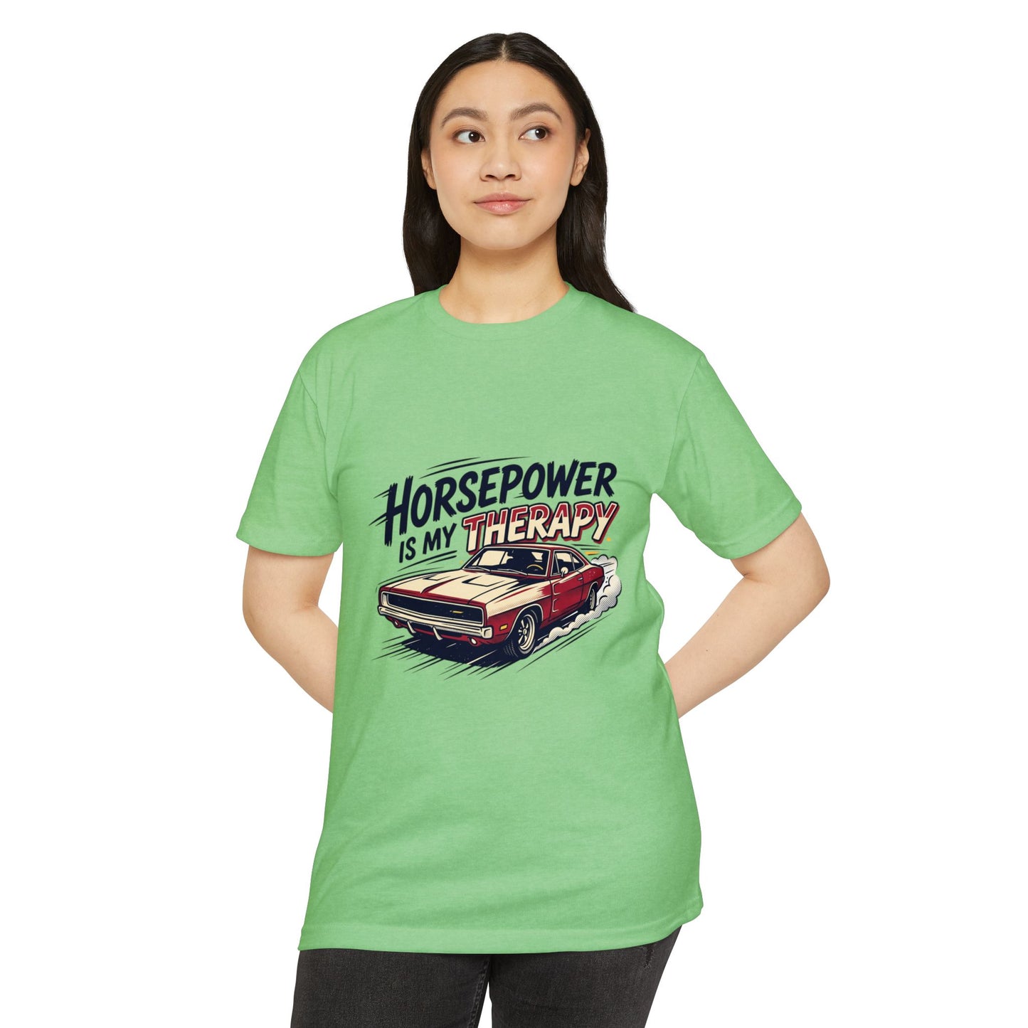 Horsepower Is My Therapy T-Shirt — Racing & Car Enthusiast Tee