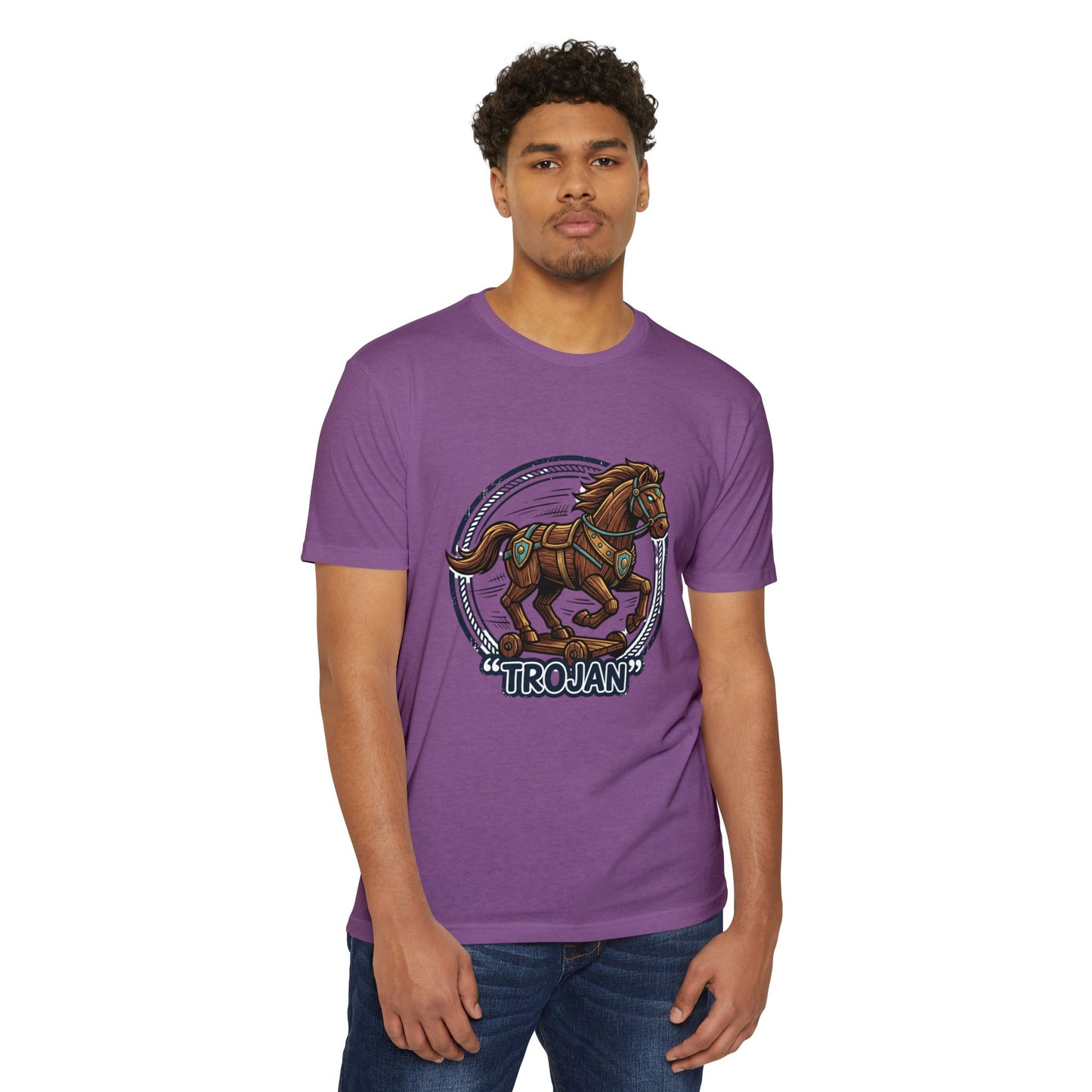 Trojan Horse Vintage Equestrian Logo T-Shirt