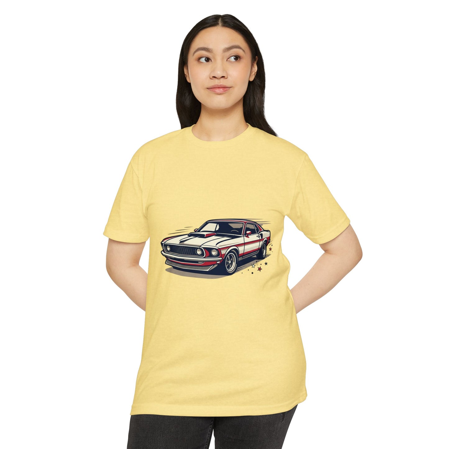 Classic Muscle Car T-Shirt — Retro Racing Illustration Tee