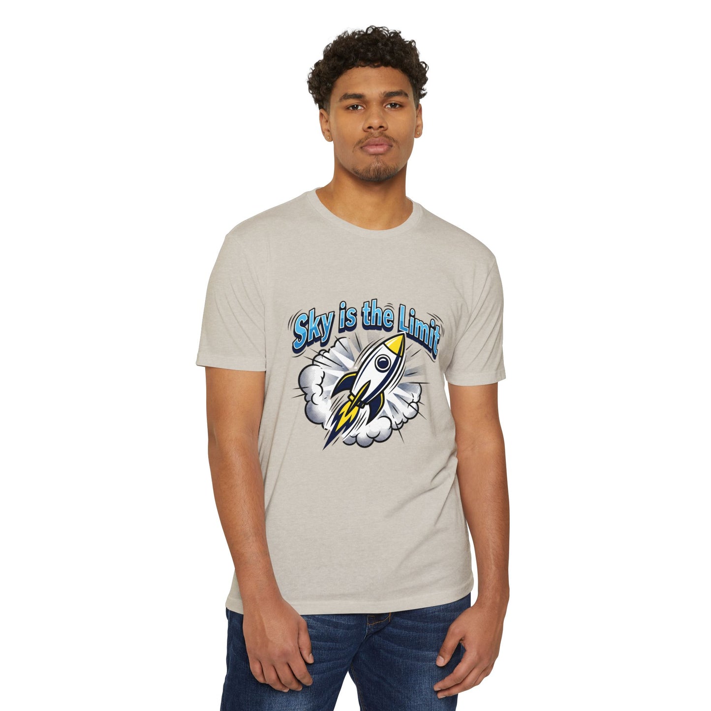 Sky Is the Limit Rocket T-Shirt — Inspirational Graphic Tee
