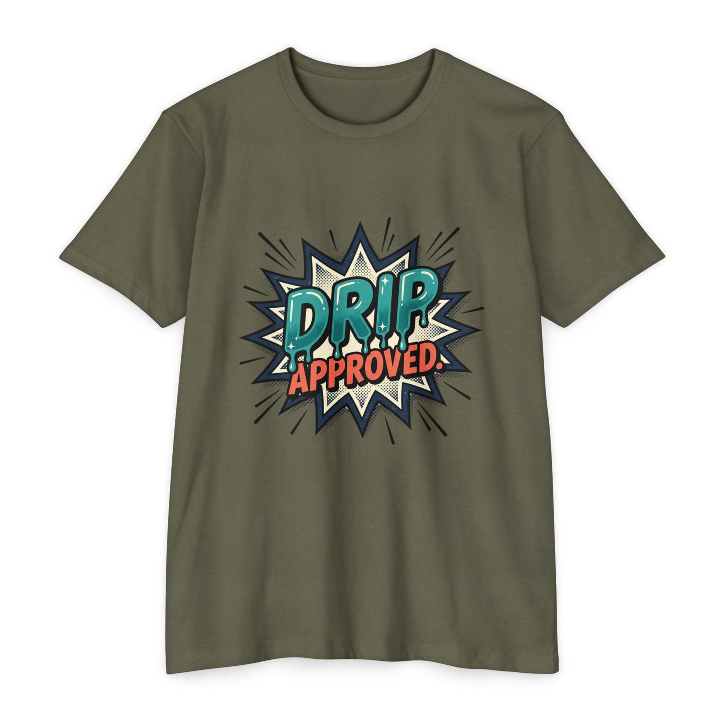 Drip Approved Retro Comic Pop Art T-Shirt