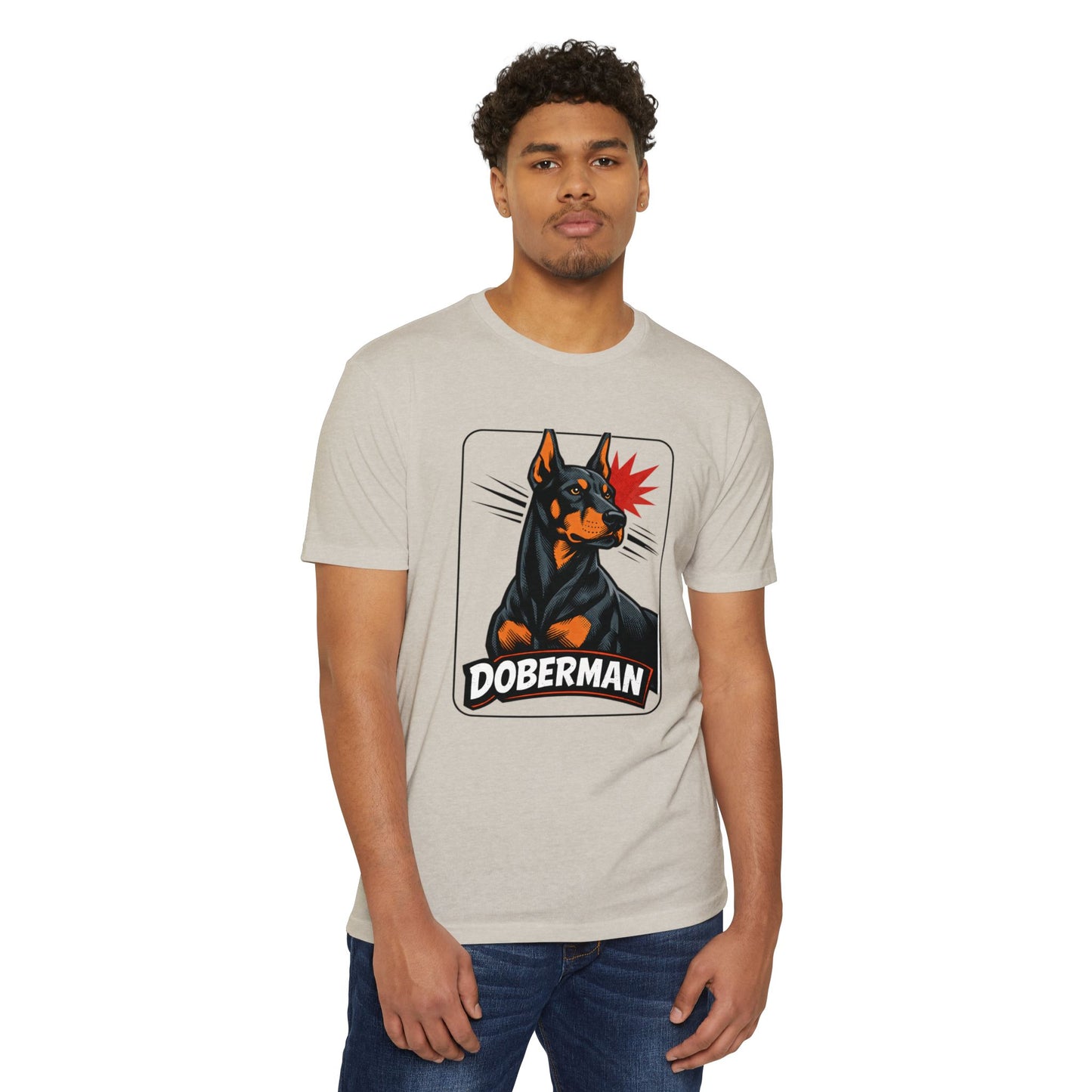Doberman Graphic T-Shirt — Bold Vintage Canine Design