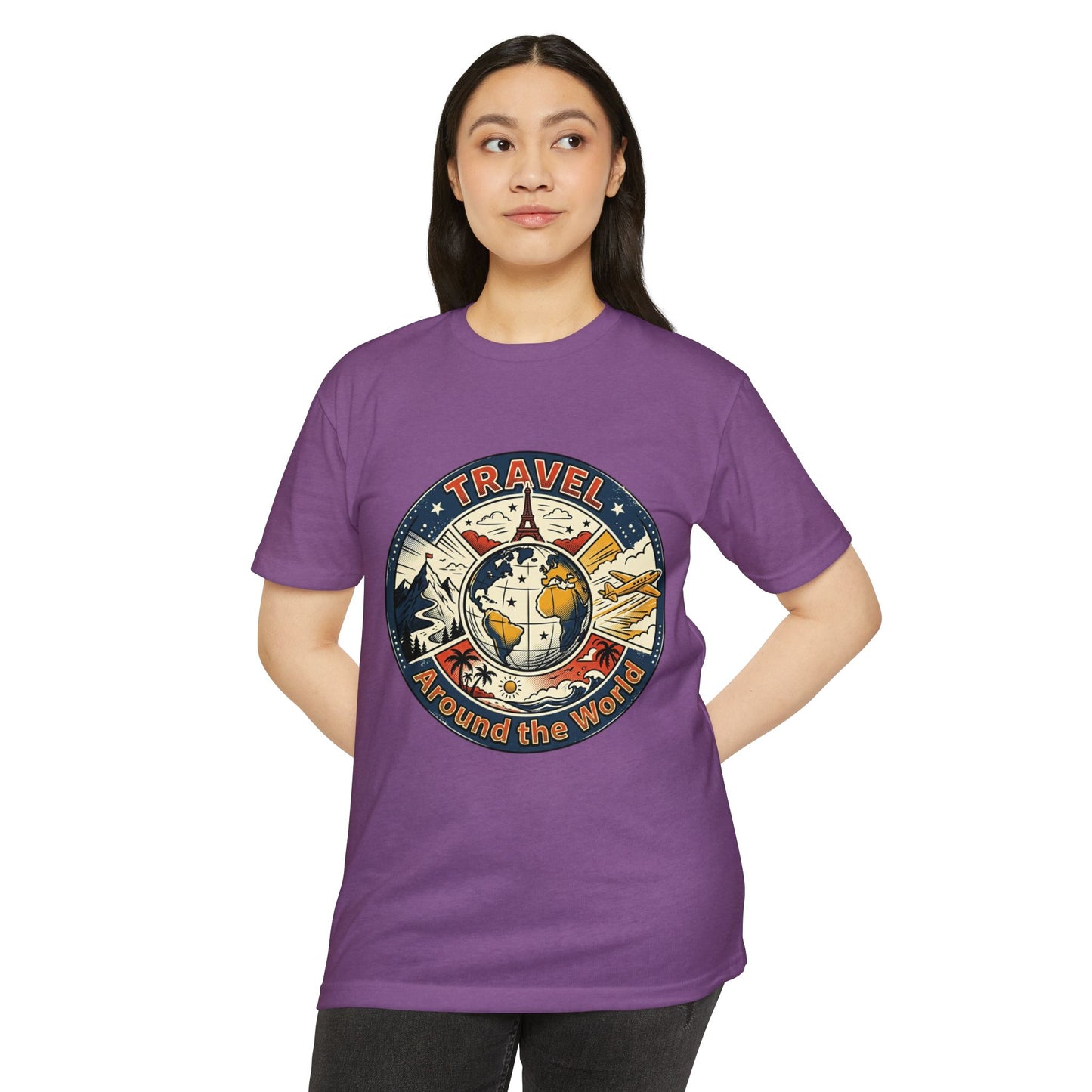 Vintage Globe Adventure T-Shirt — Travel Around the World Tee