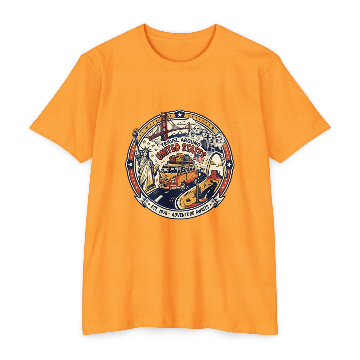 Vintage 'Travel Around the World' Road Trip T-Shirt
