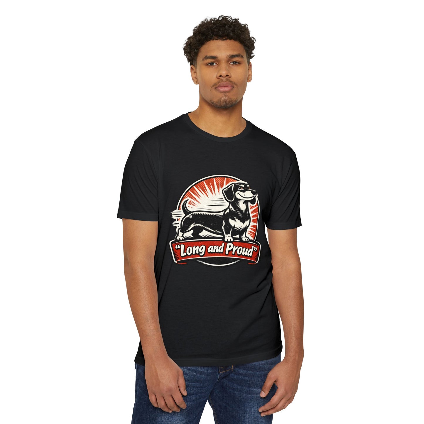 Long and Proud Dachshund T-Shirt — Cute Retro Wiener Dog Tee