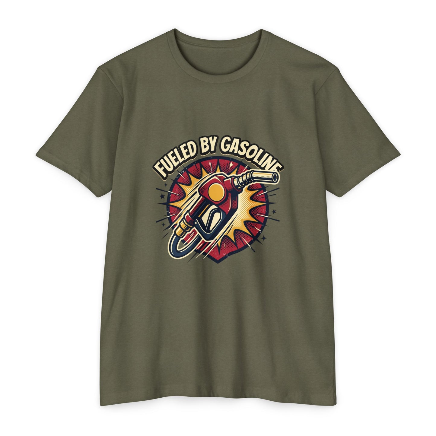 Fueled By Gasoline Retro Gas Pump T-Shirt