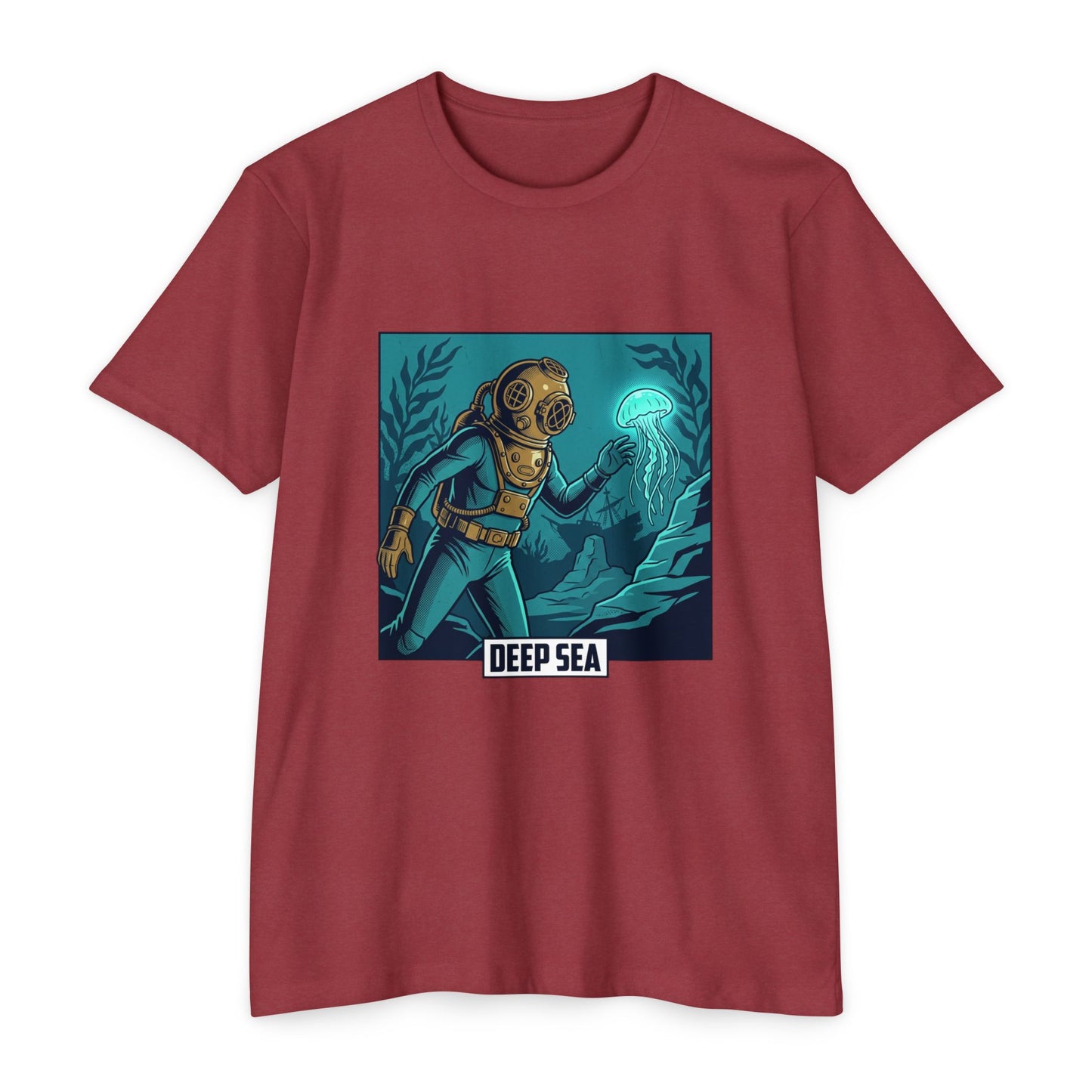 Deep Sea Diver Vintage Helmet Scuba T-Shirt