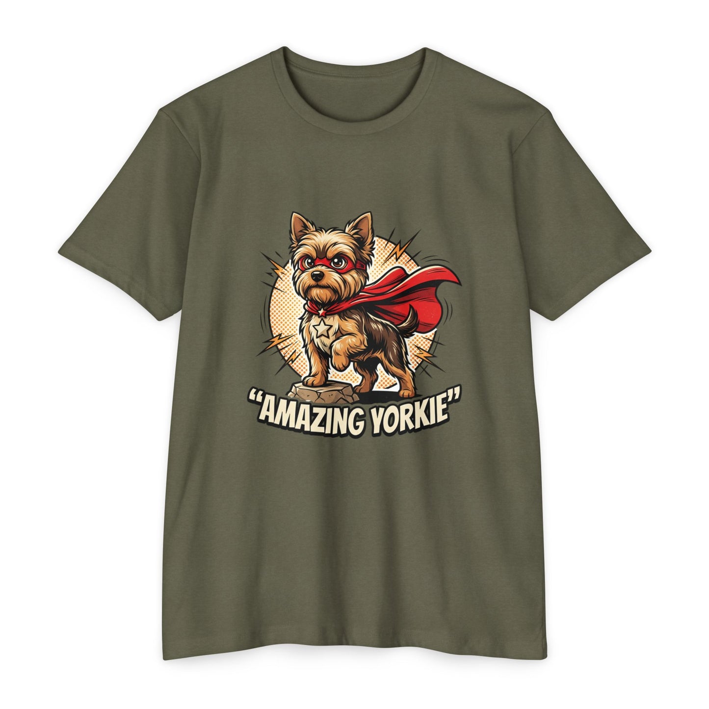 Yorkie Superhero T-Shirt — Cute Yorkshire Terrier Graphic Tee