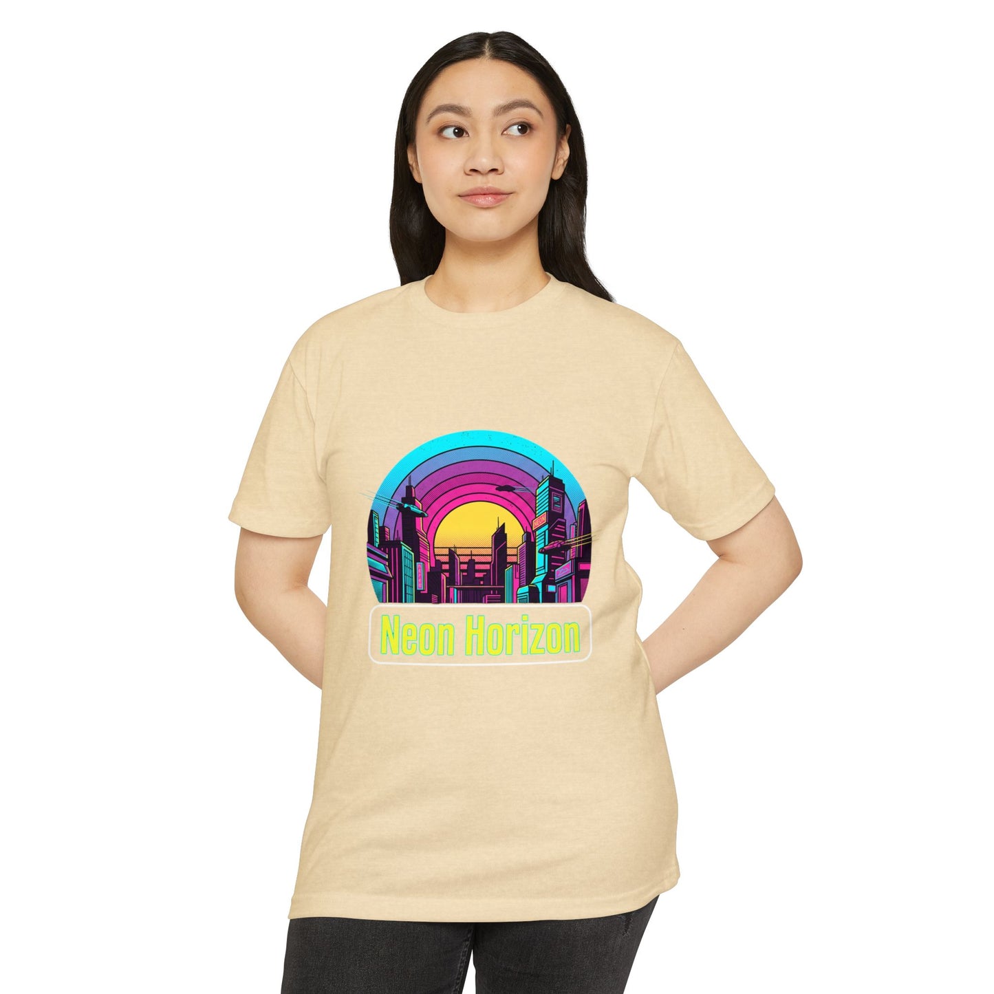 Neon Horizon Retro City T-Shirt