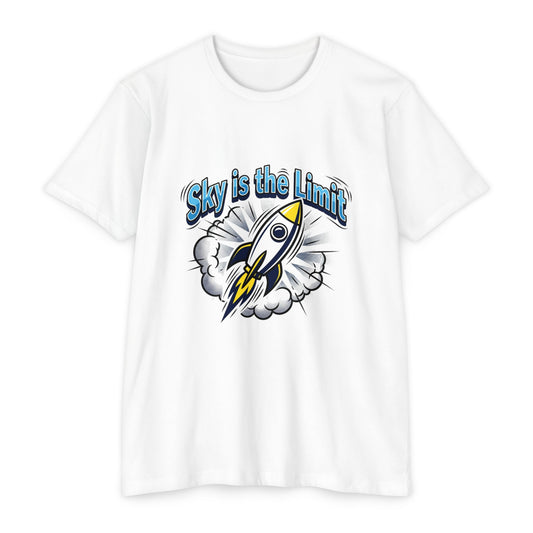 Sky Is the Limit Rocket T-Shirt — Inspirational Graphic Tee