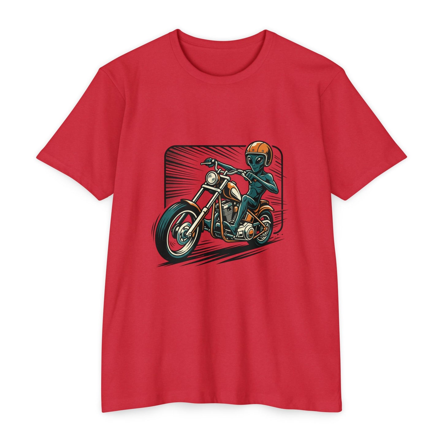 Motorcycle Rider Graphic T-Shirt — Retro Biker Design