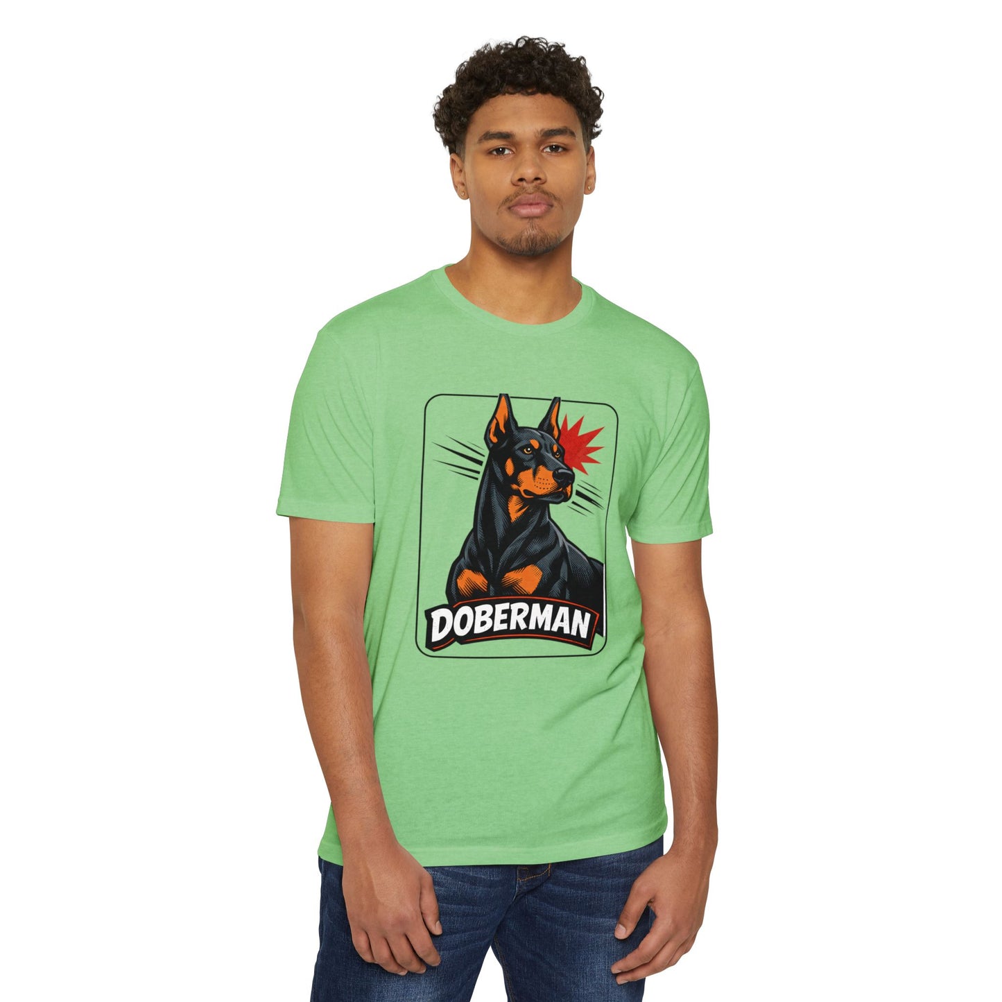 Doberman Graphic T-Shirt — Bold Vintage Canine Design