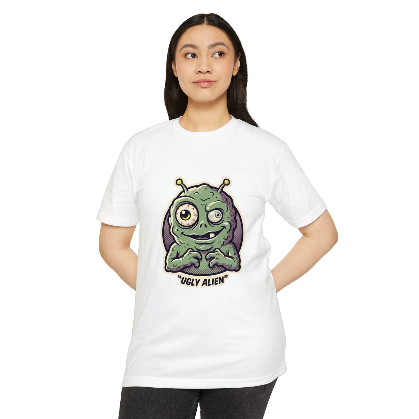 Funny Ugly Alien T-Shirt — Cartoon Graphic Tee