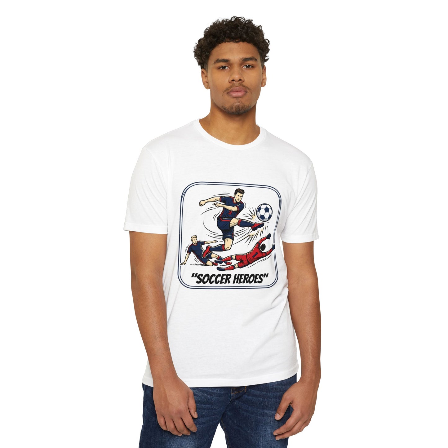 Soccer Heroes T-Shirt — Vintage Comic Soccer Graphic Tee