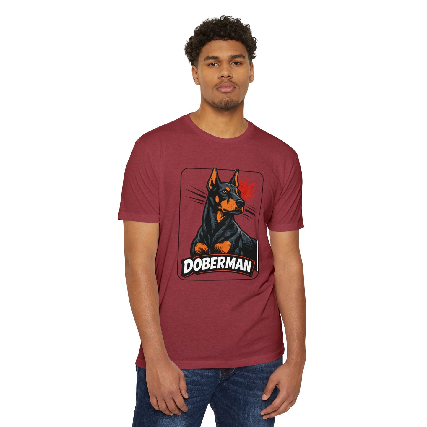 Doberman Graphic T-Shirt — Bold Vintage Canine Design