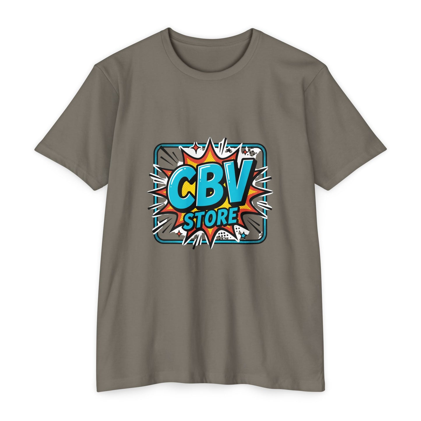 CBV Store Comic Logo T-Shirt — Retro Comic Graphic Tee