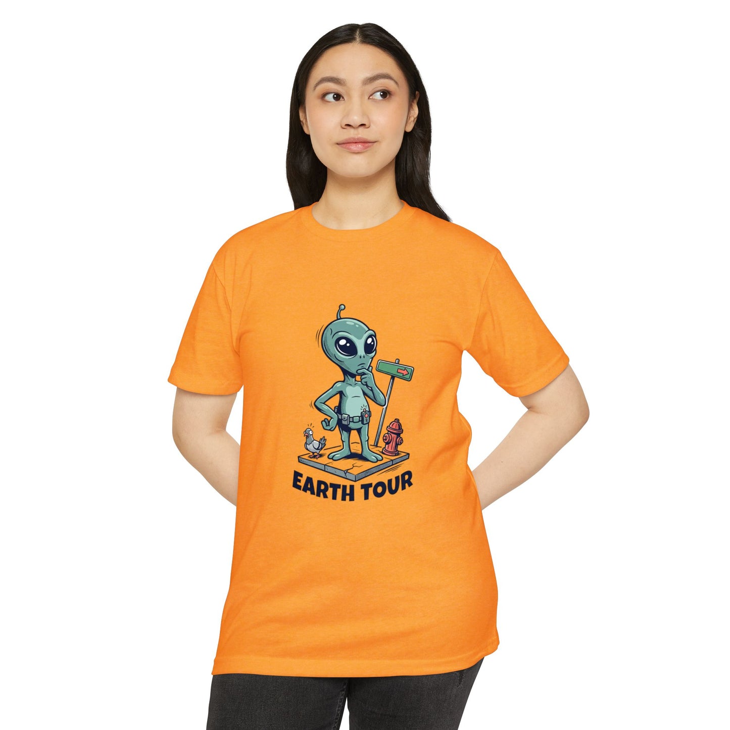 Alien 'Earth Tour' T-Shirt — Cute Space Visitor Graphic Tee