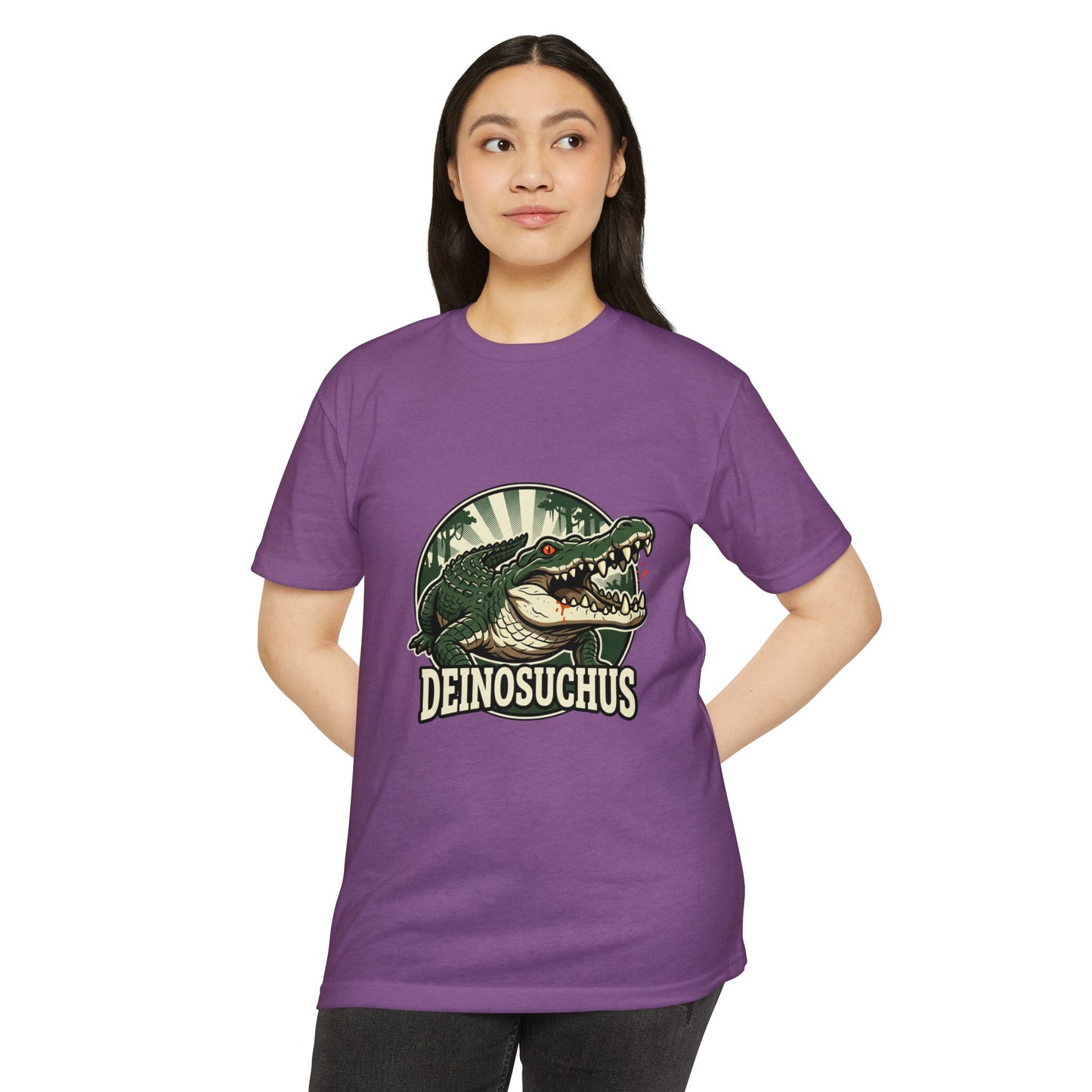 Deinosuchus Alligator Retro Fossil Graphic T-Shirt