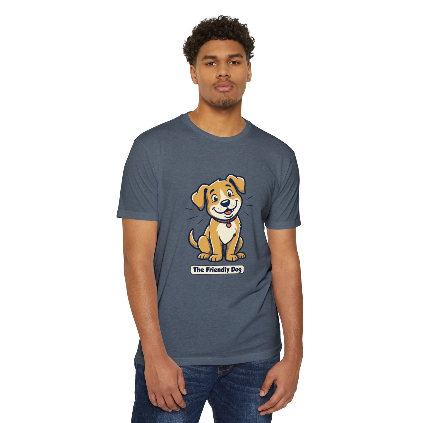 Friendly Dog T-Shirt – Cute Cartoon Puppy "The Friendly Dog" Tee