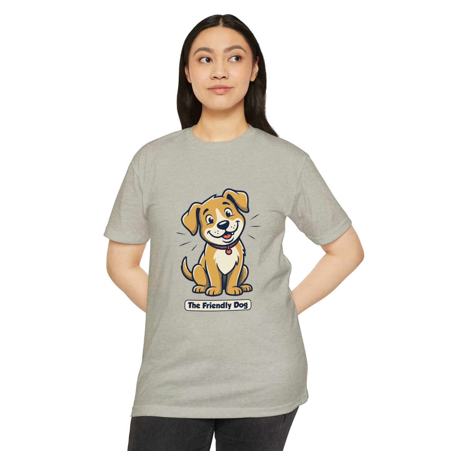 Friendly Dog T-Shirt – Cute Cartoon Puppy "The Friendly Dog" Tee