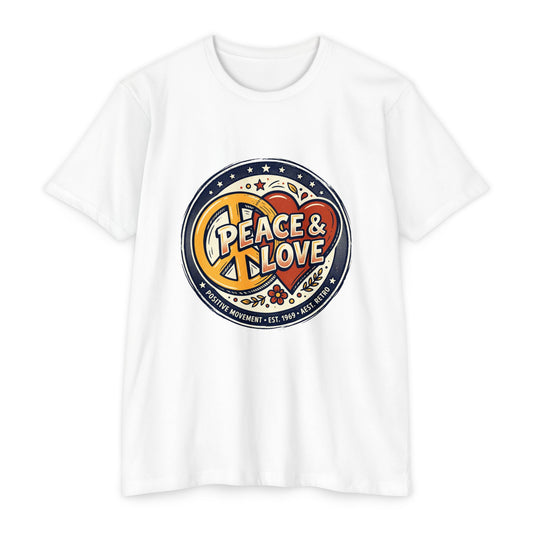 Peace & Love Retro Peace Sign T-Shirt