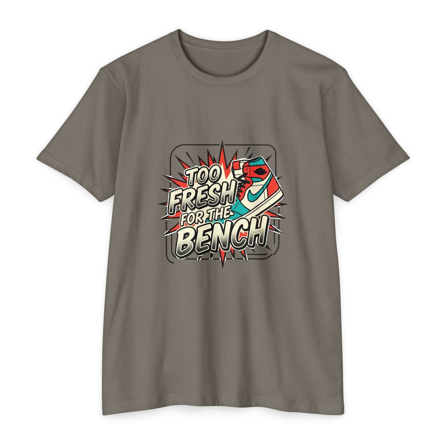 Too Fresh For The Bench Retro Sneaker T-Shirt