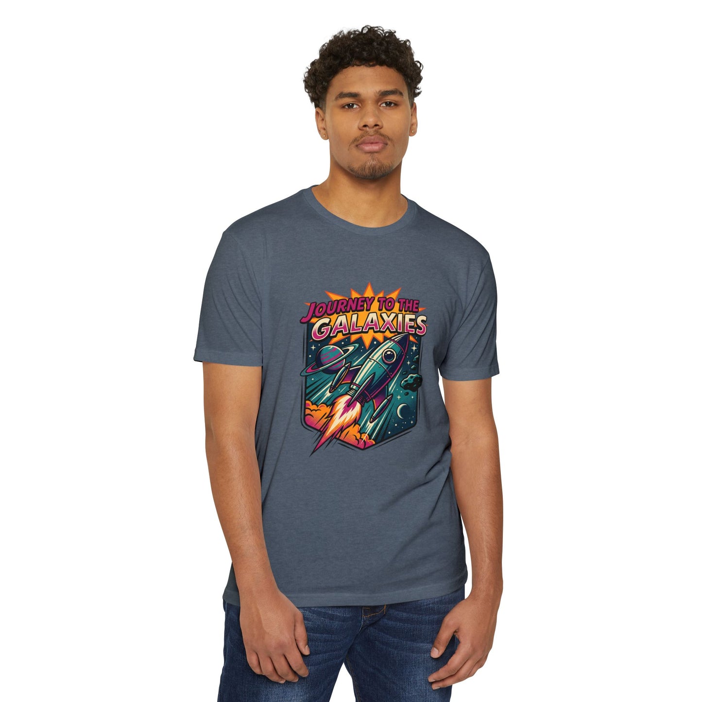 Journey to the Galaxies T-Shirt — Retro Rocket Space Tee