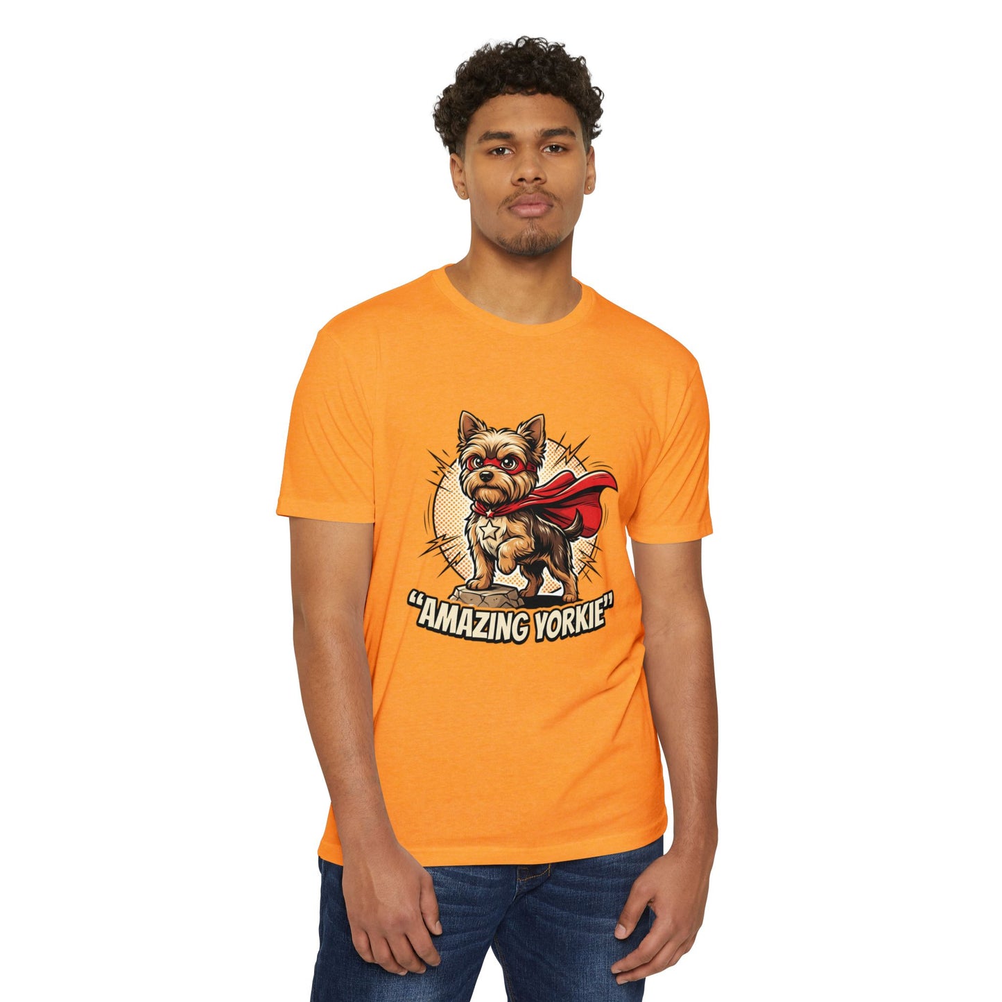 Yorkie Superhero T-Shirt — Cute Yorkshire Terrier Graphic Tee