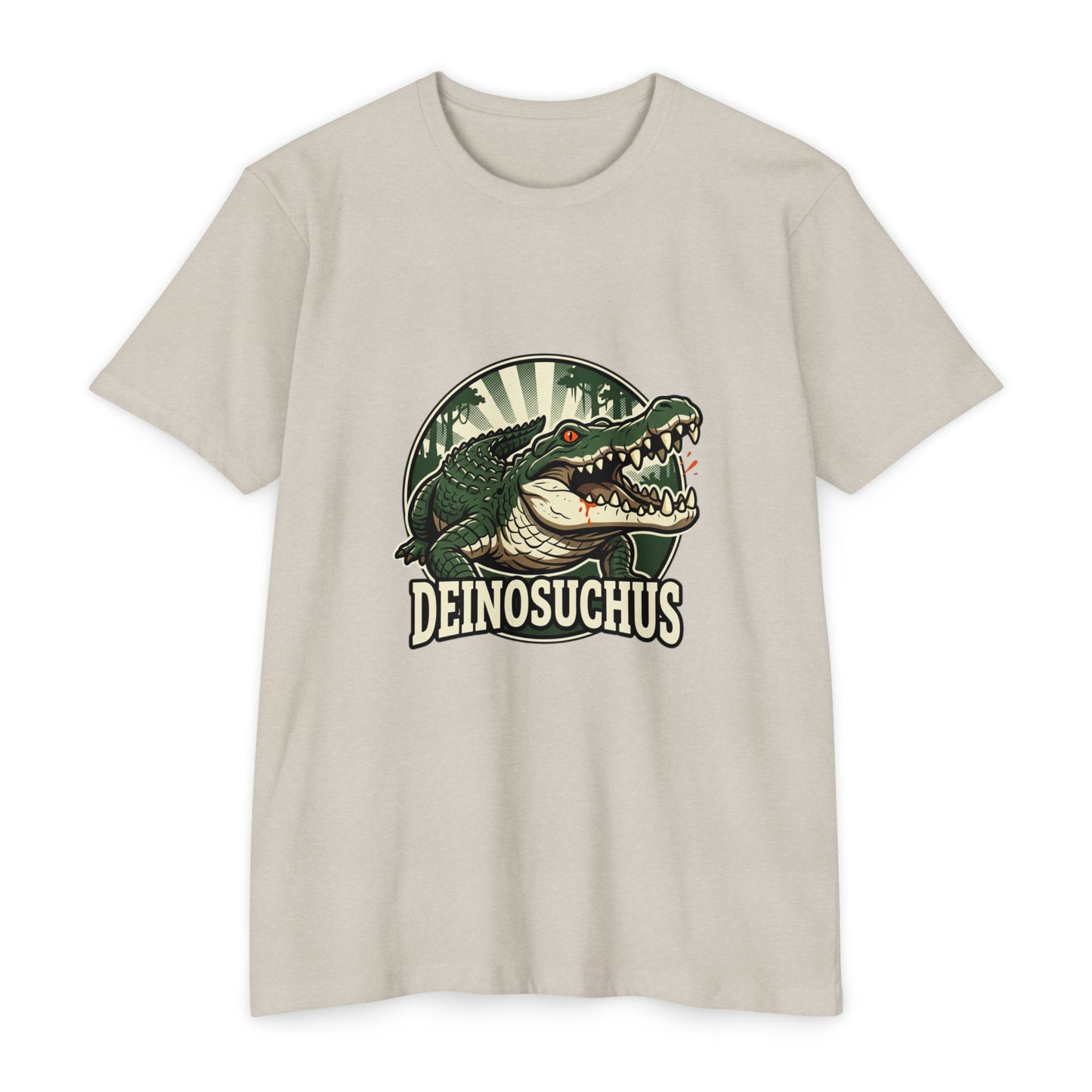 Deinosuchus Alligator Retro Fossil Graphic T-Shirt