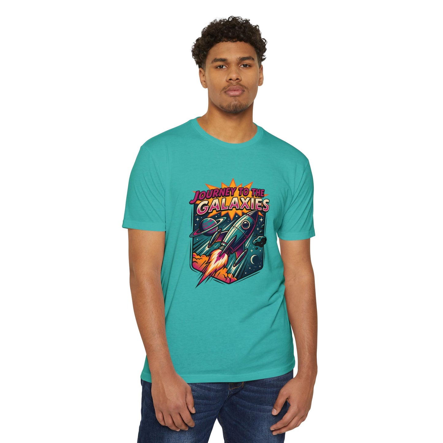 Journey to the Galaxies T-Shirt — Retro Rocket Space Tee