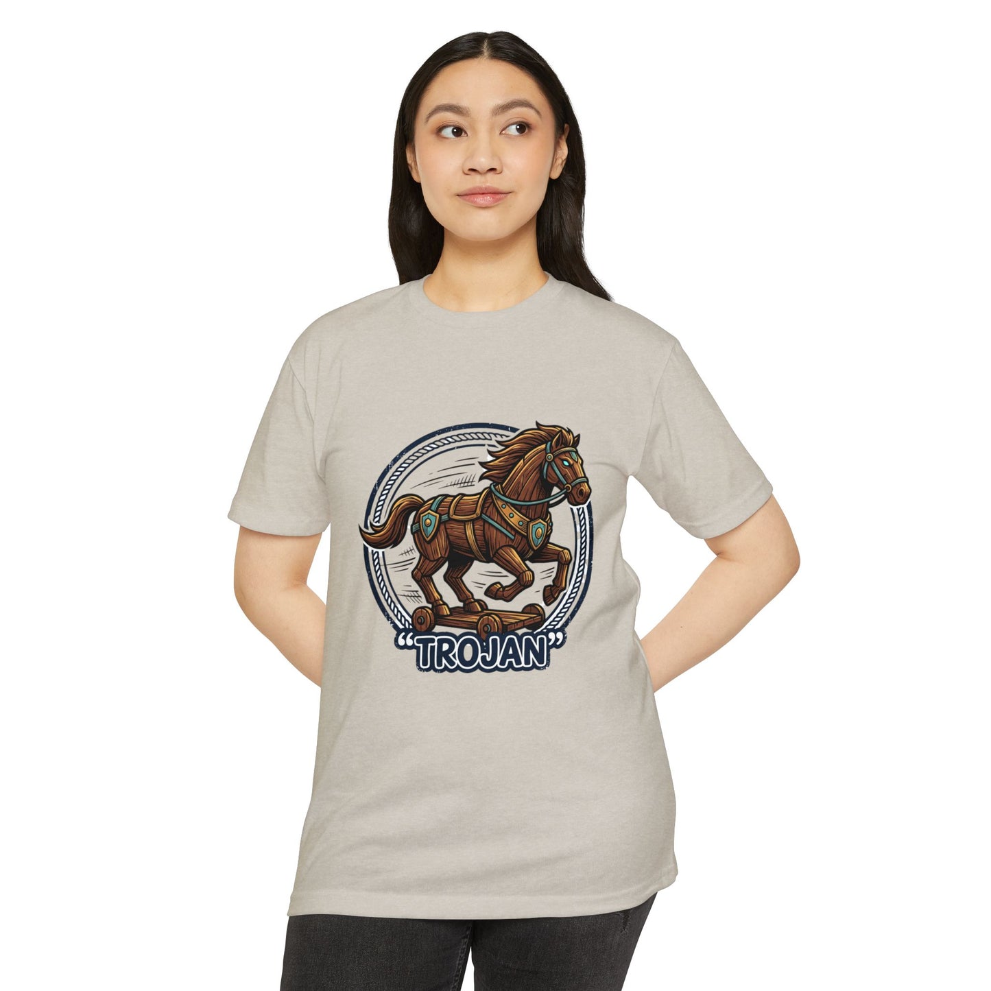 Trojan Horse Vintage Equestrian Logo T-Shirt