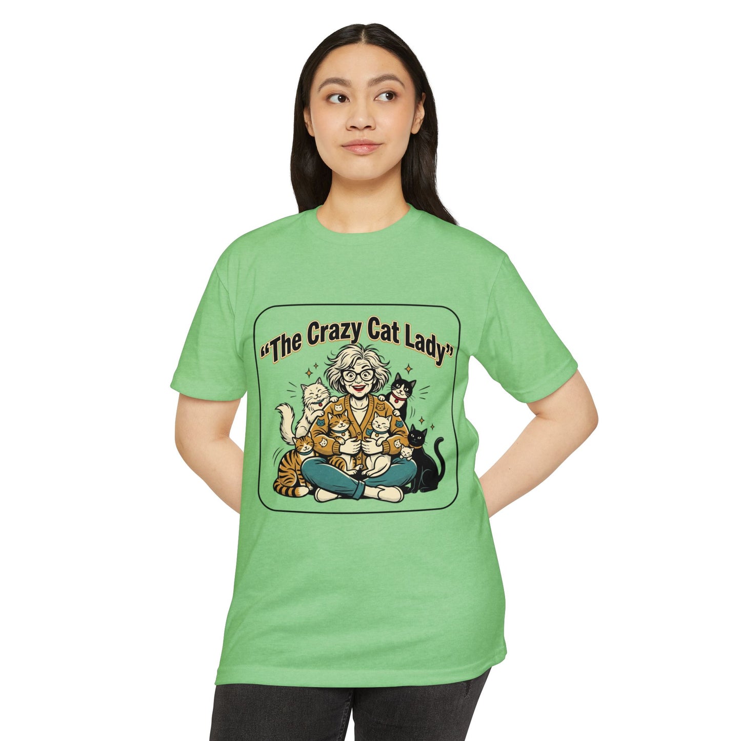 Crazy Cat Lady Retro Cat Mom T-Shirt