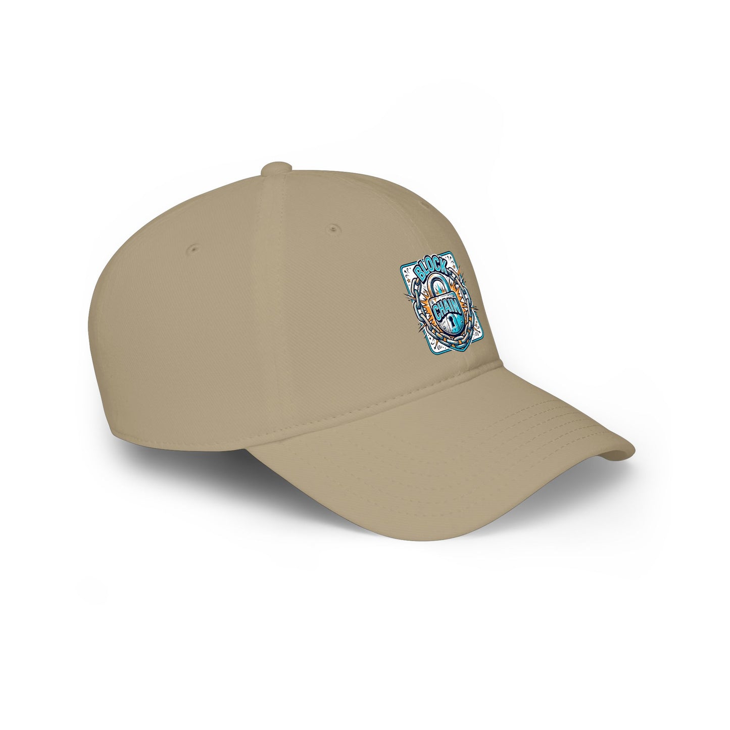 Retro "Block Chain" Low Profile Baseball Cap — Vintage Dad Hat