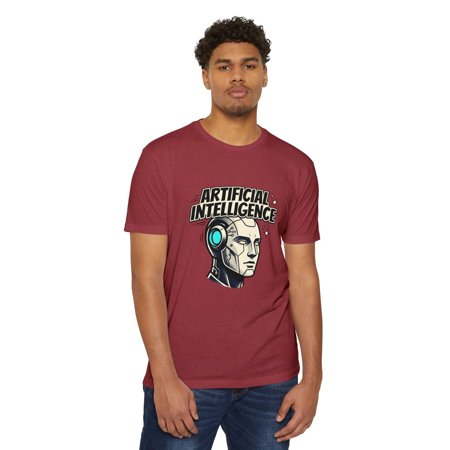 Artificial Intelligence Robot Tee — AI Head Graphic T-Shirt