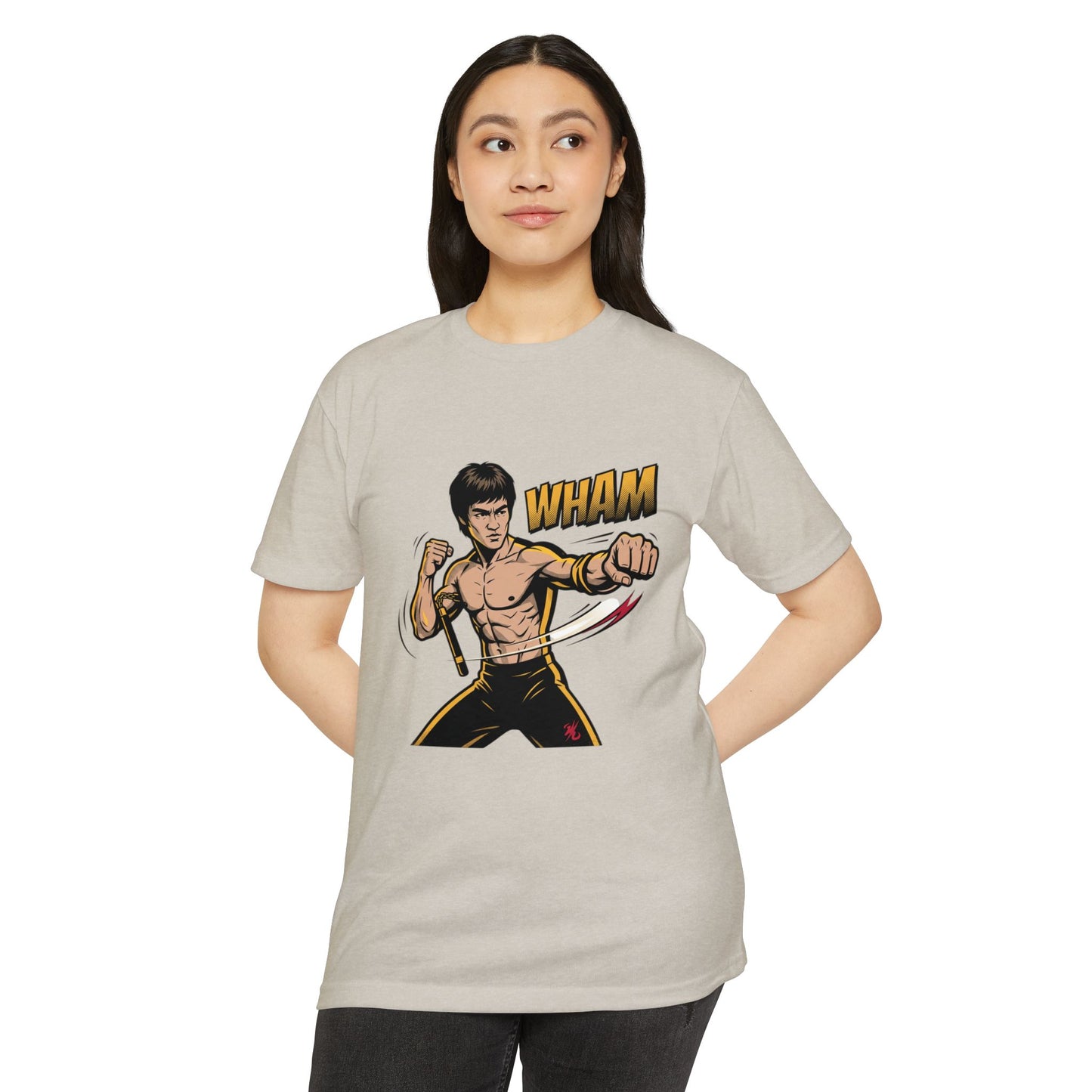 Camiseta gráfica de artes marciales — Camiseta de luchador estilo Bruce 'WHAM'