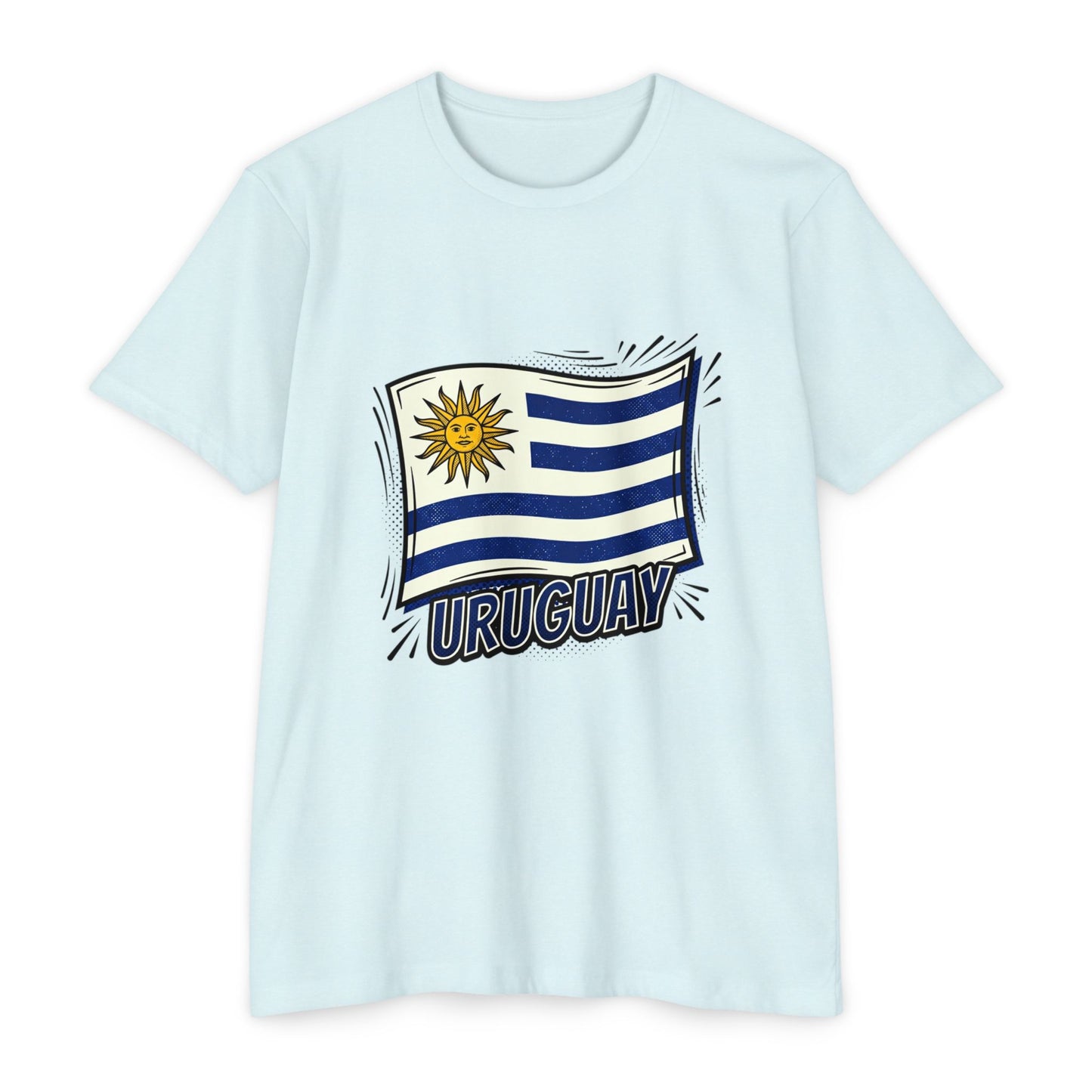 Uruguay Flag Retro Sun & Stripes T-Shirt