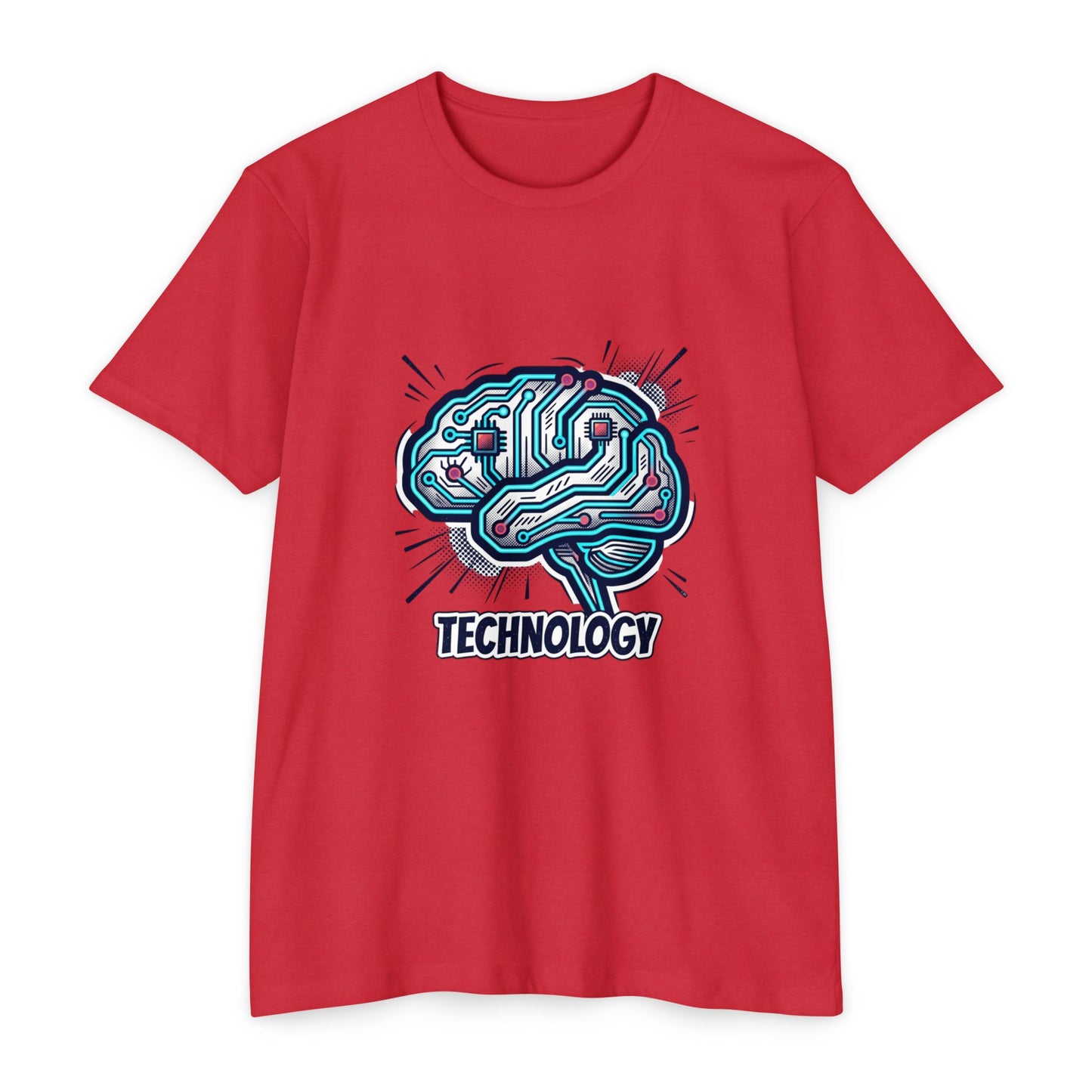 Tech Circuit Brain T-Shirt — Technology Graphic Tee
