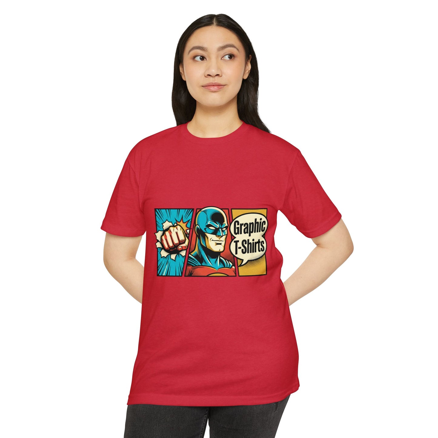 Retro Comic Superhero T-Shirt — Pop Art Graphic Tee