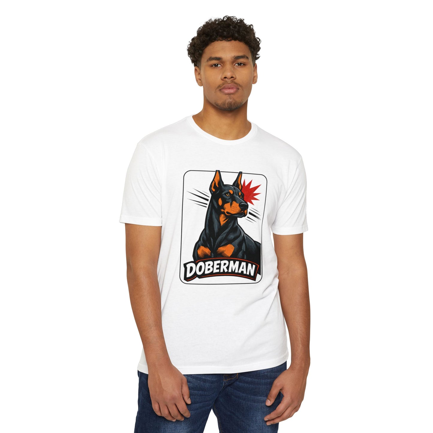Doberman Graphic T-Shirt — Bold Vintage Canine Design